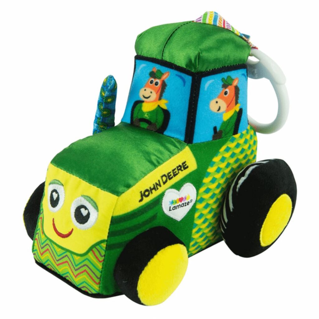 Image of John Deere Clip & Go Tractor Baby Toy
