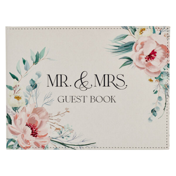 Mr. & Mrs. Floral Wedding Guest Book 126 0794 0