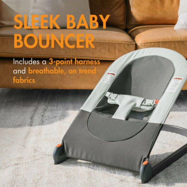 SLANT™ Portable Baby Bouncer - Gray 300 1084 3