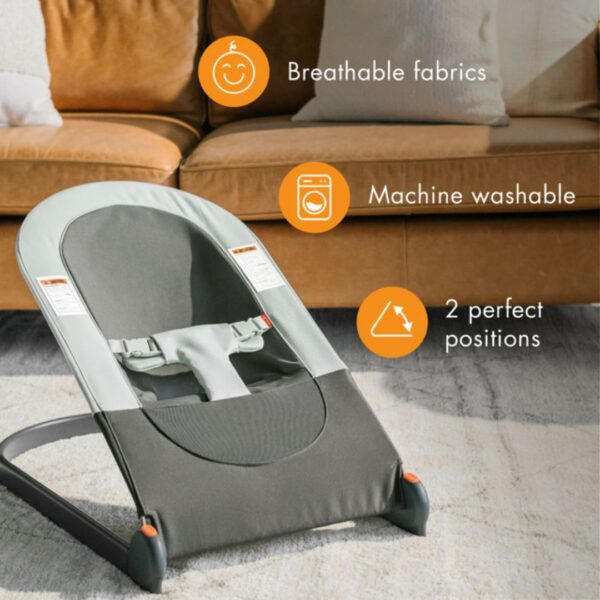 SLANT™ Portable Baby Bouncer - Gray 300 1084 5 1