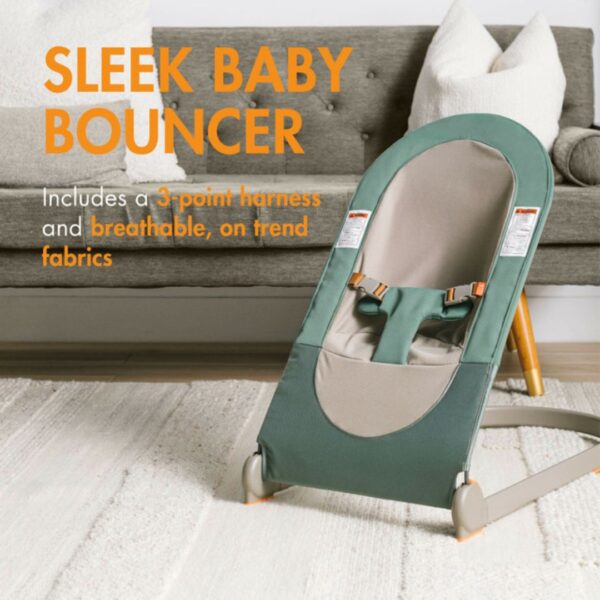 SLANT™ Portable Baby Bouncer - Dark Green 300 1085 1