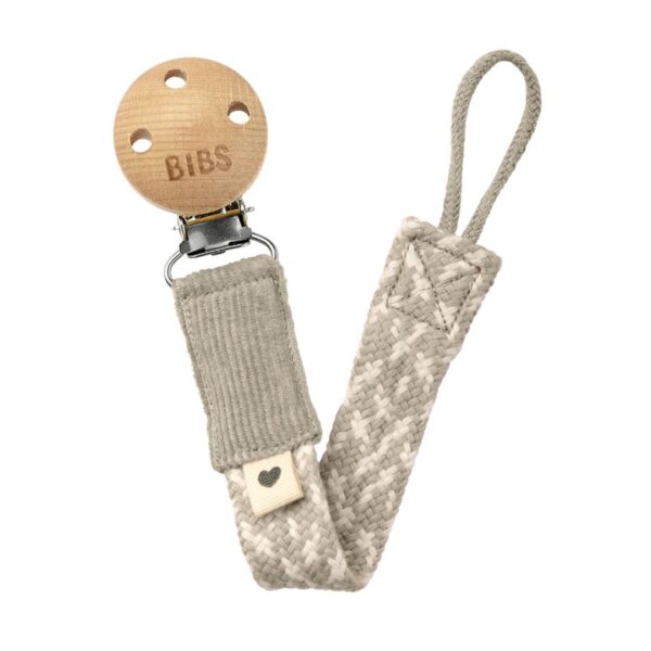 BIBS Pacifier Clip Sand/Ivory 300 1093 0