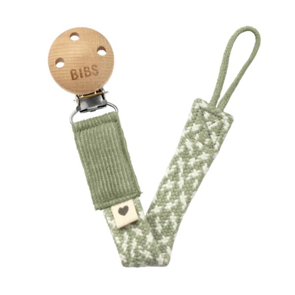 BIBS Pacifier Clip Sage/Ivory 300 1094 0