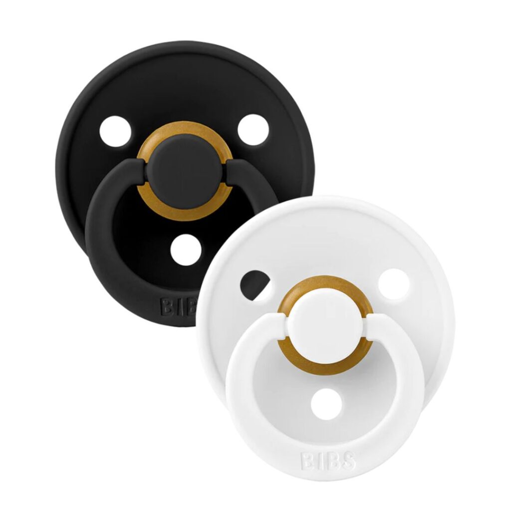 Image of Bibs Pacifier Original 0-6 Months – Black/White