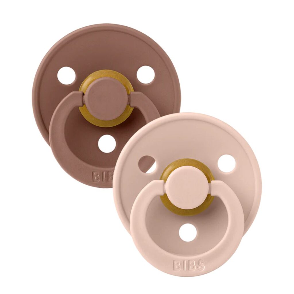 Image of Bibs Pacifier Original 0-6 Months – Woodchuck/Blush