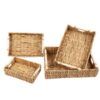 Hyacinth Tray w/Wood Handle - XLarge