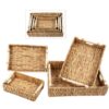 Hyacinth Tray w/Wood Handle - XLarge - Image 5