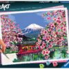 CreArt Japanese Cherry Blossom - Paint By Number 12"x16"