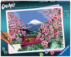Image of CreArt Japanese Cherry Blossom – Paint By Number 12″x16″