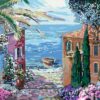 CreArt Mediterranean Landscape - Paint By Number 12"x16" - Image 2