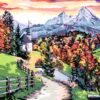 CreArt Beautiful Bavaria - Paint By Number 12"x16" - Image 2