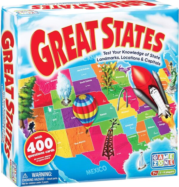 Great States Geography Board Game 650 0421 0