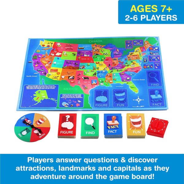 Great States Geography Board Game 650 0421 1