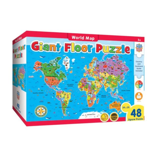 48 Pc World Map Floor Puzzle