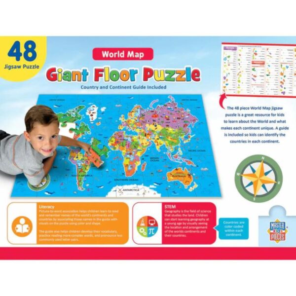 48 Pc World Map Floor Puzzle - Image 2