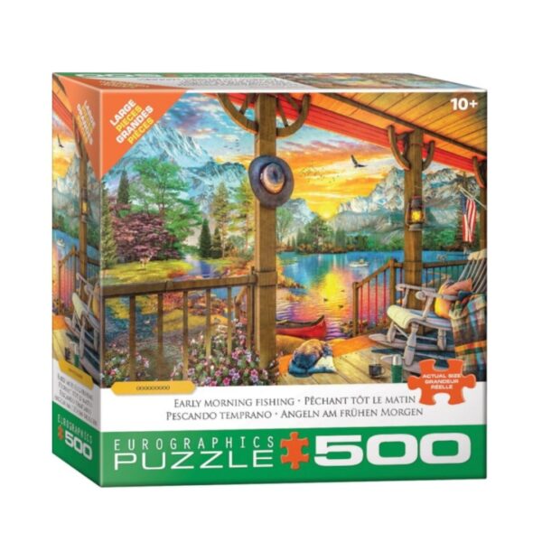 500 Pc Puzzle - Early Morning Fishing 654 0630 0