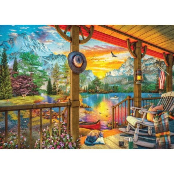 500 Pc Puzzle - Early Morning Fishing 654 0630 1