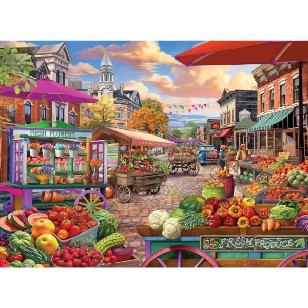 500 Pc Puzzle - Market Day - Image 2