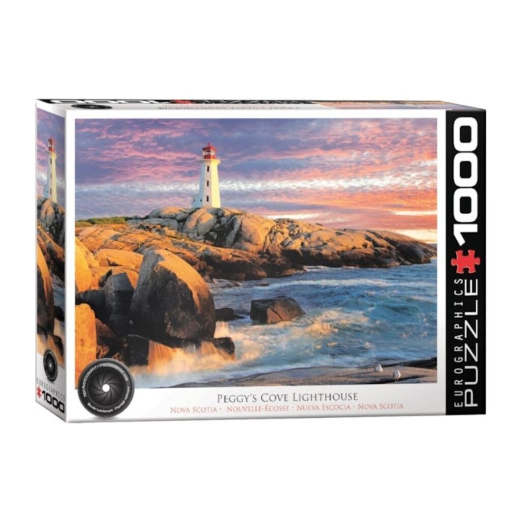 Image of 1000 Pc Puzzle – Peggy’s Cove Lighthouse Nova Scotia