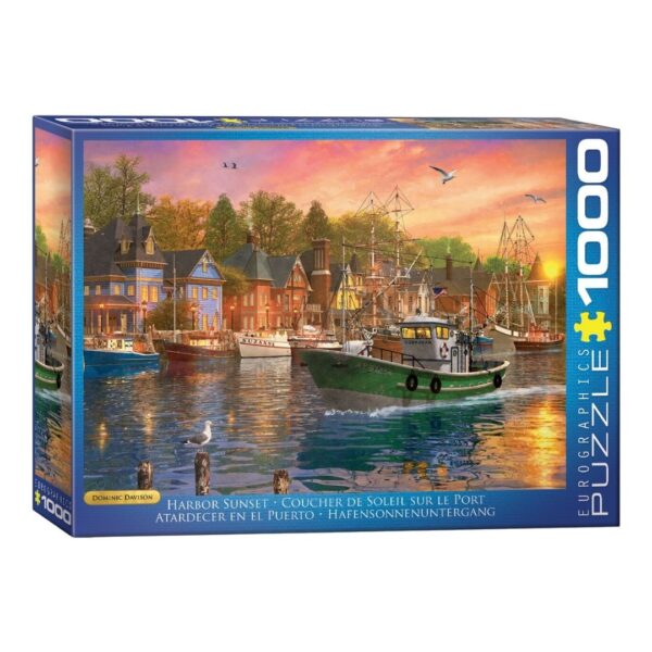 1000 Pc Puzzle - Harbor Sunset