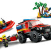 Lego City 4x4 Fire Truck with Rescue Boat - 60412 - Image 4