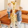Giraffe Lifelike Plush Stuffed Animal - Image 3
