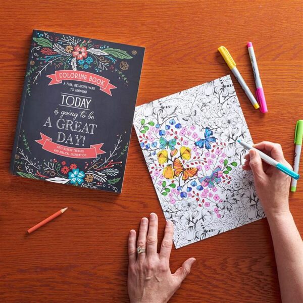 Colouring Book:Today is Going to be a Great Day Adult Coloring Book - Image 7