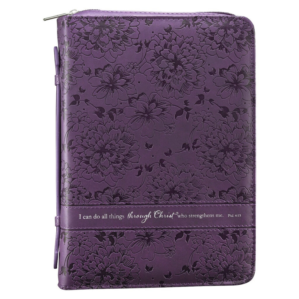 Image of BC: Fashion Purple Through Christ Phil. 4:13 – Medium