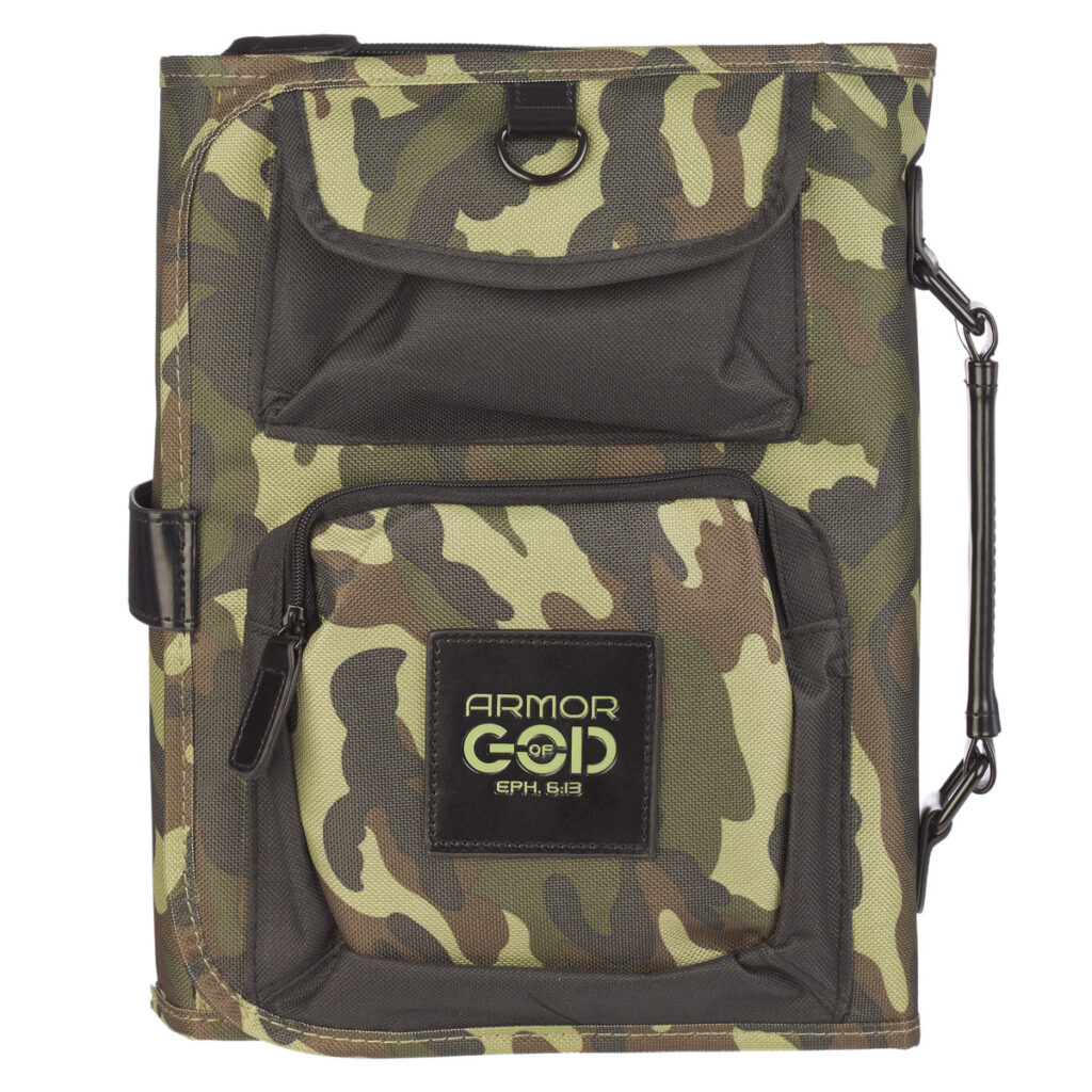 Image of BC: Organizer Tri-fold Camouflage Armor God Patch Eph. 6:13 – Medium  – Disconti