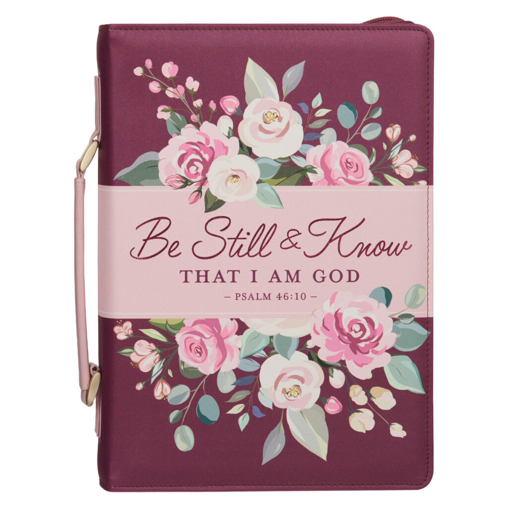 Image of BC: Fashion Burgundy Be Still Ps. 46:10 – Medium