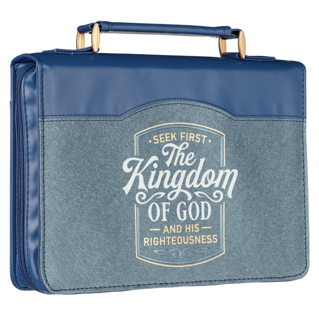 Image of BC: Fashion Blue Two-tone The Kingdom of God Matt. 6:33 – Medium