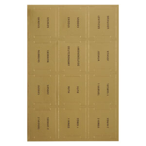 Image of Bible Indexing Tabs Gold Foil w/Black Print