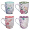 Floral Inspirations - 4 Pc Ceramic Coffee Mug Set - Image 2