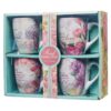 Floral Inspirations - 4 Pc Ceramic Coffee Mug Set - Image 3