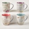 Floral Inspirations - 4 Pc Ceramic Coffee Mug Set - Image 5