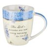 Mug Blue Butterflies Lord's Mercies Lam. 3:22-23
