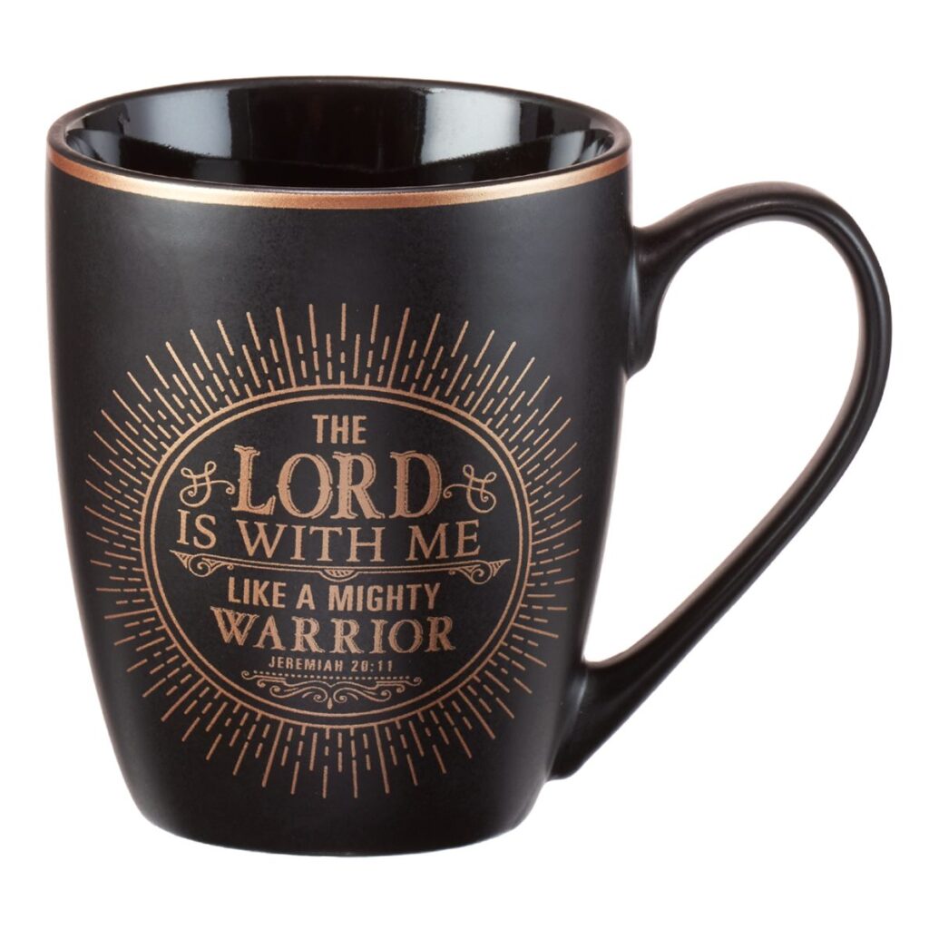 Image of Mug Black The Lord Is With Me Jer. 20:11