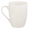Mug White with Gold Polka Dots Strength & Dignity - Image 2
