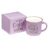 Mug Camp Purple/White Let Your Light Shine - Image 3