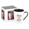 Mug White/Black Nurse Strength & Dignity Prov. 31:25 - Image 3