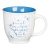 Mug Blue/White Floral Sweet Friendship Prov. 27:9