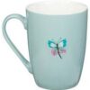 Mug White/Blue Butterflies Through Christ Phil. 4:13 - Image 3