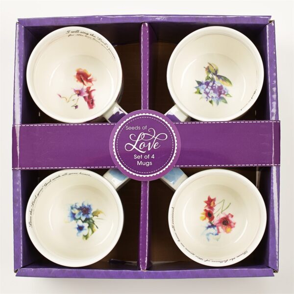 Mug Set 4pc Seeds of Love 125 1427 0