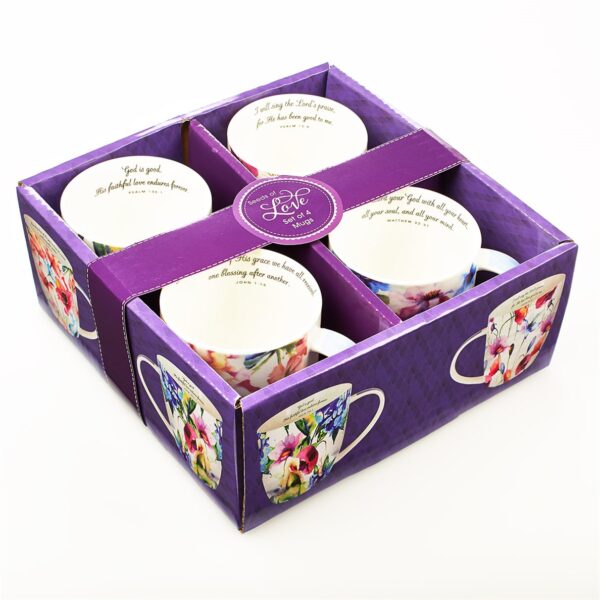 Mug Set 4pc Seeds of Love 125 1427 2