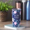 Mug SS Travel Navy Floral Be Still Ps. 46:10 - Image 5