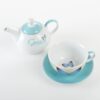 Tea for One Blue Butterfly Grace Eph. 2:8 - Image 4
