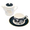 Tea for One Navy Floral Be Joyful always 1 Thess. 5:16 - Image 4