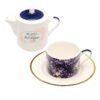 Tea for One Purple Floral Be Still Ps. 46:10 - Image 4
