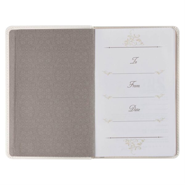 Mr. & Mrs. 366 Devotions for Couples White Faux Leather Devotional 126 0078 3