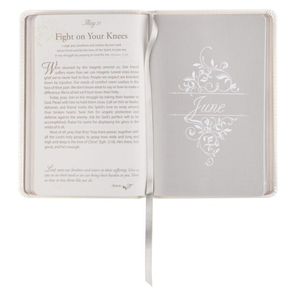 Mr. & Mrs. 366 Devotions for Couples White Faux Leather Devotional 126 0078 4 1